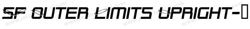 SF Outer Limits Upright字体转换